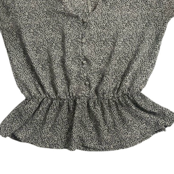 Sienna Sky Peplum Long Sleeve Blouse, Size Small - Picture 4 of 7